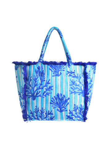 BLE Schoudertas lichtblauw/blauw - (B)35 x (H)30 x (D)20 cm