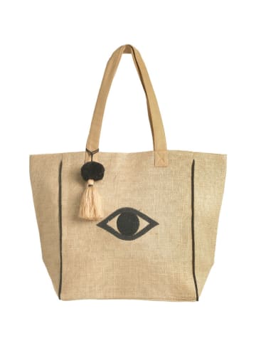 BLE Schoudertas beige - (B)35 x (H)35 x (D)18 cm