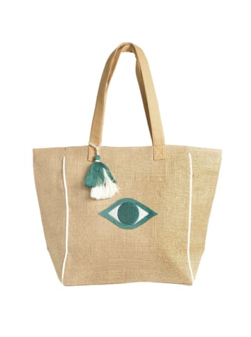 BLE Schoudertas beige - (B)35 x (H)35 x (D)18 cm