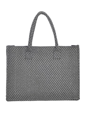 BLE Schultertasche in Schwarz/ Weiß - (B)35 x (H)30 x (T)15 cm