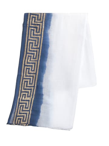 BLE Sjaal blauw/donkerblauw - (L)180 x (B)100 cm