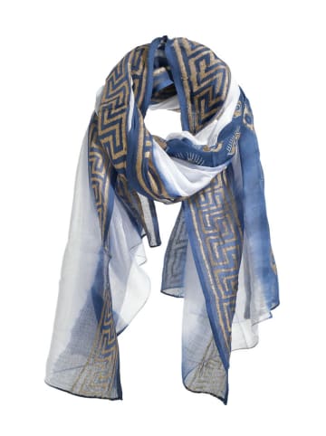 BLE Sjaal blauw/donkerblauw - (L)180 x (B)100 cm