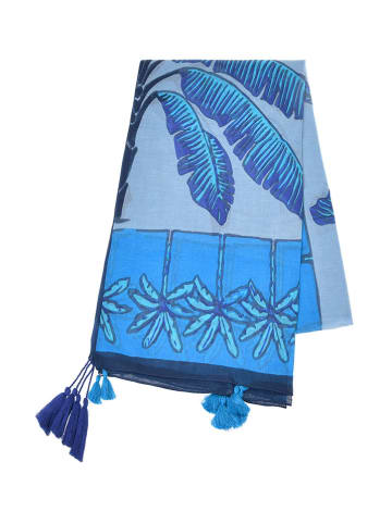 BLE Sjaal blauw/donkerblauw - (L)180 x (B)100 cm