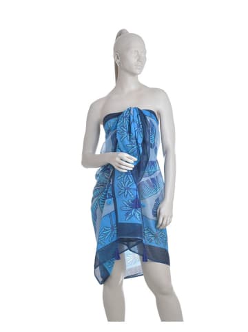 BLE Sjaal blauw/donkerblauw - (L)180 x (B)100 cm