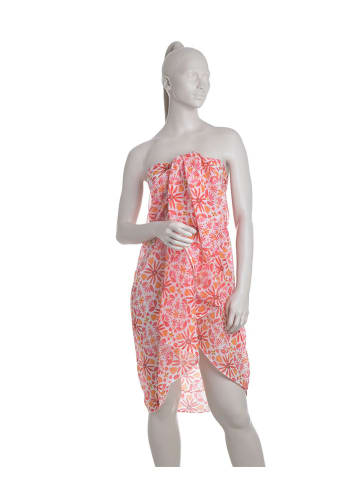BLE Schal in Pink/ Orange - (L)180 x (B)100 cm
