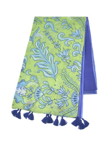 BLE Sjaal groen/blauw - (L)180 x (B)100 cm