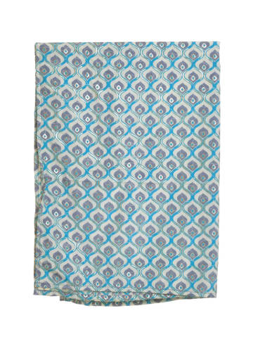 BLE Sjaal blauw/grijs - (L)180 x (B)60 cm
