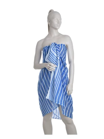 BLE Sjaal blauw/wit - (L)180 x (B)100 cm