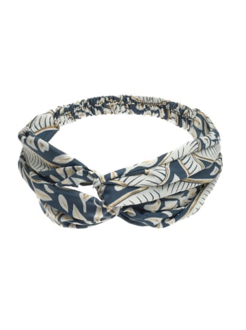 BLE Haarband donkerblauw/wit
