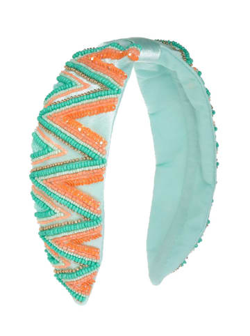BLE Haarband lichtblauw/oranje