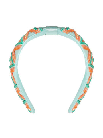 BLE Haarband lichtblauw/oranje