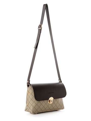 Lucky Bees Umhängetasche in Braun/ Beige - (B)25 x (H)17 x (T)9 cm