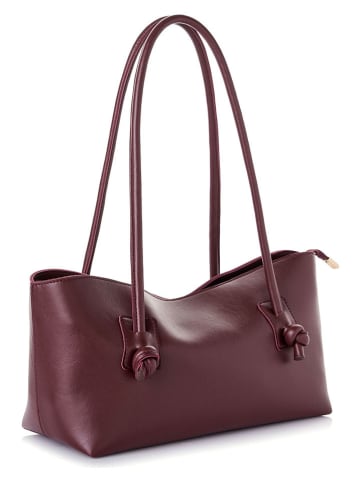Lucky Bees Schultertasche in Bordeaux - (B)38 x (H)18 x (T)14 cm