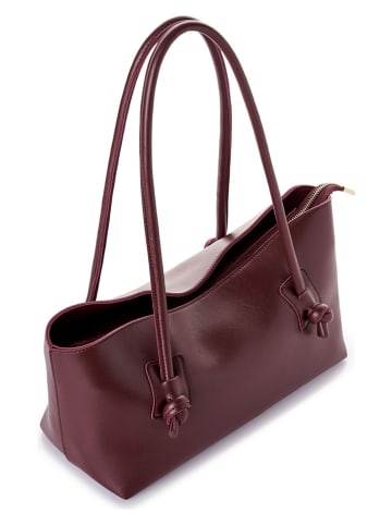 Lucky Bees Schultertasche in Bordeaux - (B)38 x (H)18 x (T)14 cm