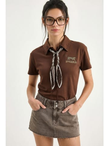 Bianco Lucci Poloshirt bruin