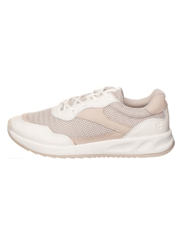 Ecco Skórzane sneakersy w kolorze biało-beżowym