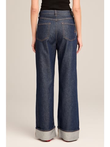 Blue Fire Spijkerbroek "Judy pleats" - wide leg - donkerblauw