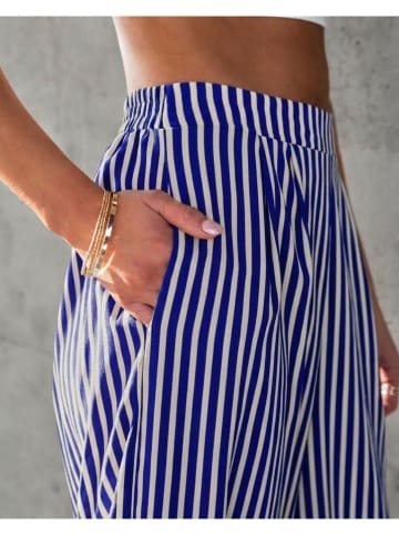 Milan Kiss Hose in Blau/ Creme