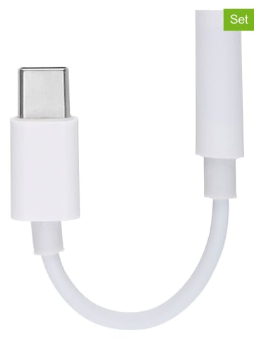 GRUNDIG Adaptery USB-C (2 szt.) w kolorze białym - dł. 11,5 cm
