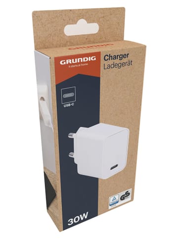 GRUNDIG Netzadapter in Weiß - (B)2,2 x (H)4 x (T)7 cm