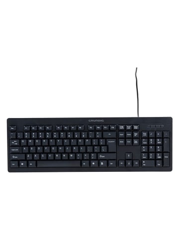 GRUNDIG Tastatur in Schwarz - (B)44,3 x (H)2 x (T)14,5 cm