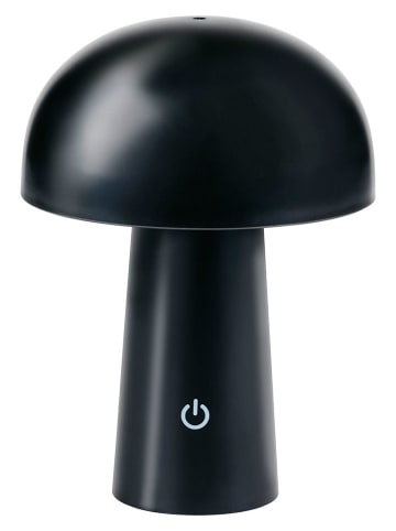GRUNDIG LED-Tischleuchte ''Mushroom'' in Schwarz - (H)17 x Ø 13 cm