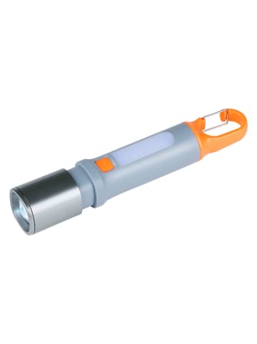 GRUNDIG Latarka LED w kolorze srebrno-pomarańczowym - wys. 17 x Ø 3,1 cm