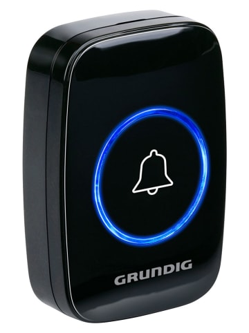 GRUNDIG Bezprzewodowy dzwonek w kolorze czarnym - 5,1 x 7,5 x 2 cm