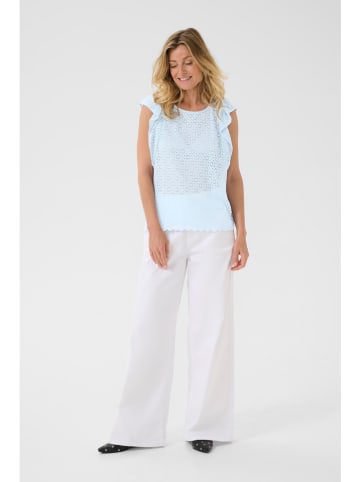 Cream Blouse lichtblauw