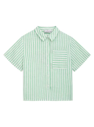 Danamade Blouse "Noa" groen/wit