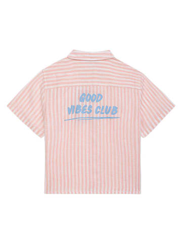 Danamade Bluse "Noa" in Rosa/ Weiß