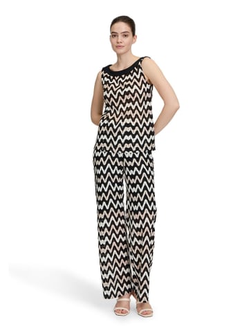 BETTY & CO Top in Creme/ Schwarz