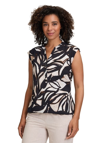 BETTY & CO Blusentop in Schwarz/ Creme