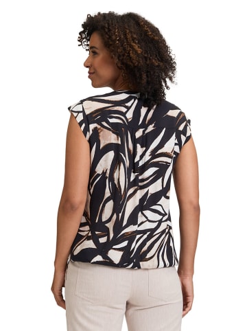 BETTY & CO Blusentop in Schwarz/ Creme