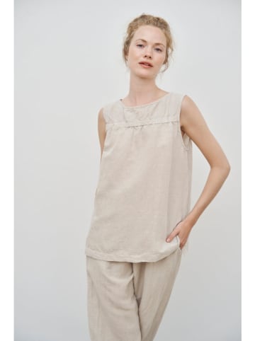 CARE BY ME Top "Cecilie" zandkleurig