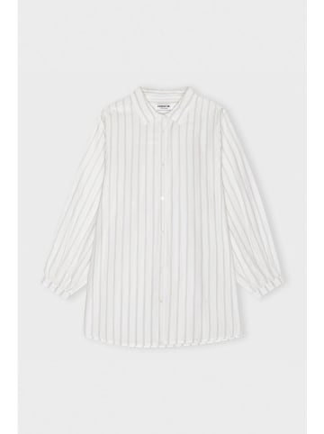 CARE BY ME Blouse "Laura" wit/zandkleurig