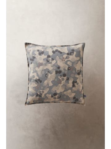 Jotex Leinen-Kissenhülle "Cara" in Grau/ Beige