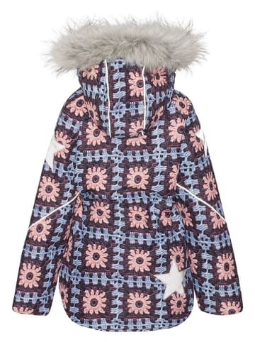 molo Winterjacke in Lila/ Hellblau