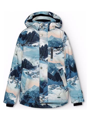 molo Winterjacke in Blau/ Creme