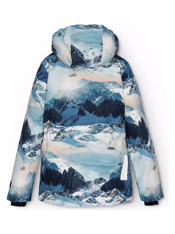 molo Winterjacke in Blau/ Creme