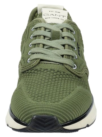 GANT Footwear Skórzane sneakersy "Beeker" w kolorze zielonym