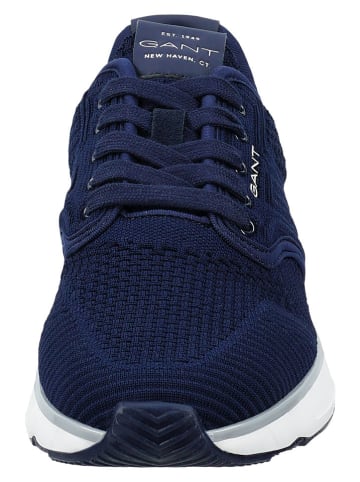GANT Footwear Skórzane sneakersy "Beeker" w kolorze granatowym