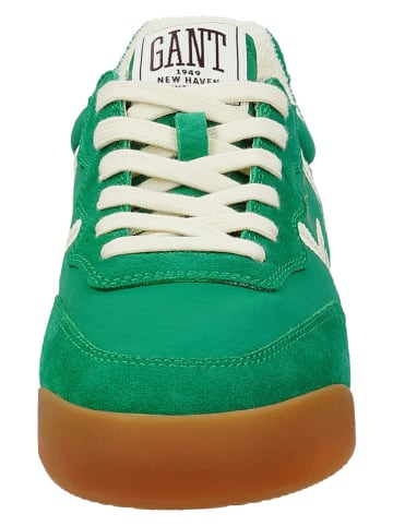 GANT Footwear Skórzane sneakersy "Beylana" w kolorze zielonym
