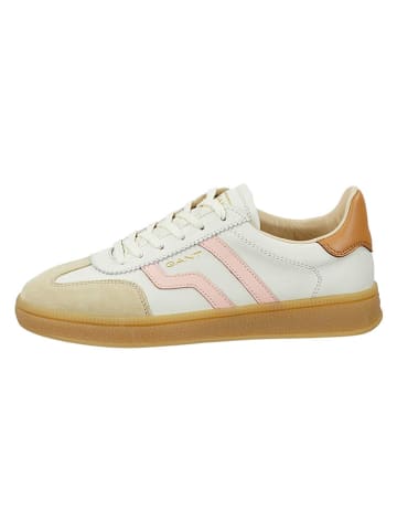 GANT Footwear Skórzane sneakersy "Cuzima" w kolorze jasnobrązowo-kremowo-jasnoróżowym