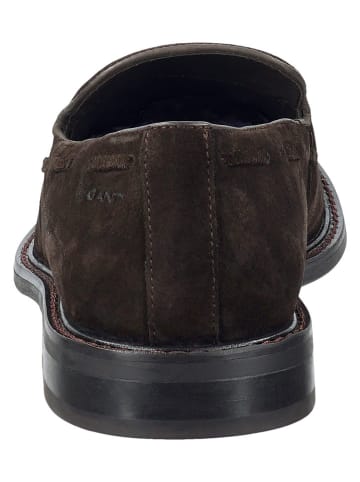 GANT Footwear Skórzane mokasyny "Lozham" w kolorze beżowym