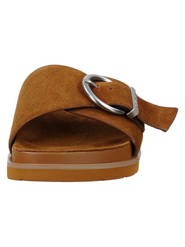 GANT Footwear Leder-Pantoletten "Mardale" in Hellbraun
