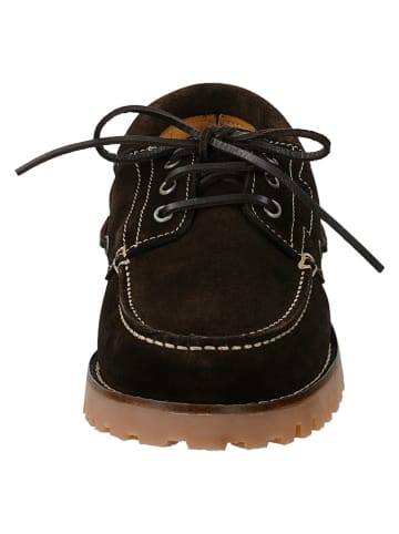 GANT Footwear Skórzane mokasyny "Tratton" w kolorze ciemnobrązowym