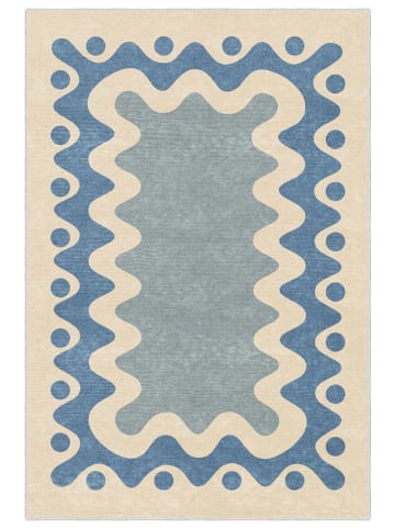BELLA MAISON Kurzflor-Teppich ''Vespara'' in Hellblau