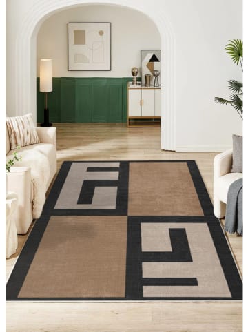 BELLA MAISON Laagpolig tapijt ''Arvessa'' beige/zwart