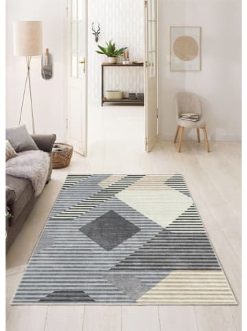 BELLA MAISON Kurzflor-Teppich ''Cascais'' in Grau/ Beige